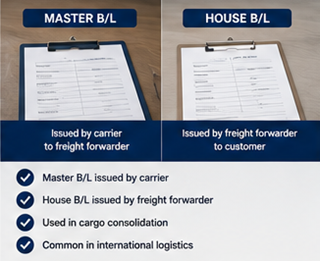 Nakliye komisyonculuğunda Master Bill of Lading ve House Bill of Lading karşılaştırması