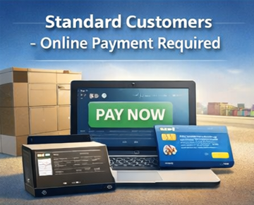 ExusTrans’te dijital ödeme adımı üzerinden taşıma hizmetleri için güvenli online ödeme yapan standart müşteriler