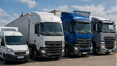 Panelvanlar, kapalı kasa kamyonlar, treylerler ve lojistik filo operasyonları dahil palet taşımacılığında kullanılan araçlar