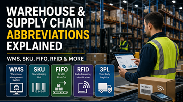 Stok yönetim sistemleri, forkliftler, barkod tarama ve tedarik zinciri teknolojisiyle modern depo lojistiği operasyonları
