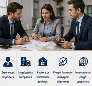 EXW Incoterms kullanarak uluslararası sevkiyat planlayan iş lojistiği profesyonelleri